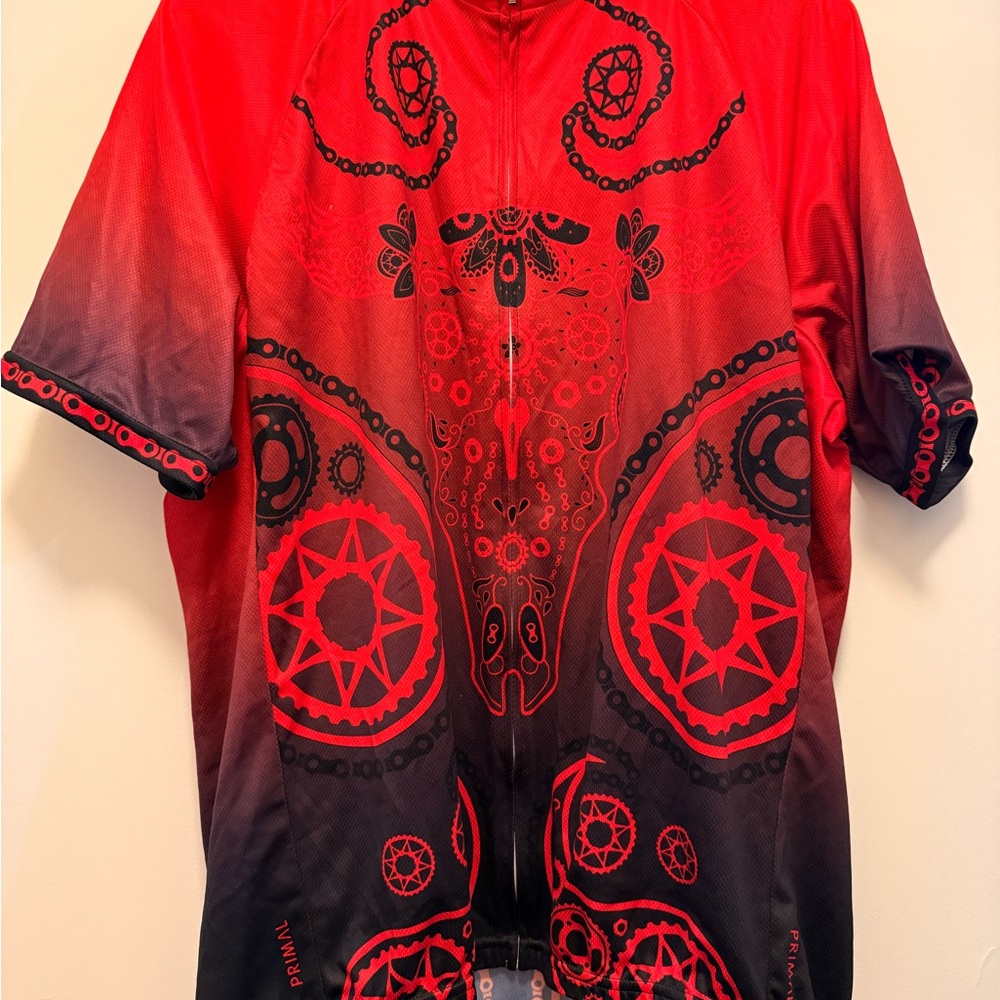 Primal Red and Black Men's Cycling Jersey